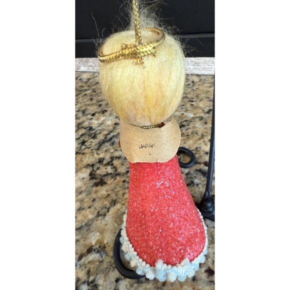 Vintage Christmas Ornament Angel Japan Kitschy Halo 4.5” - Picture 4 of 8